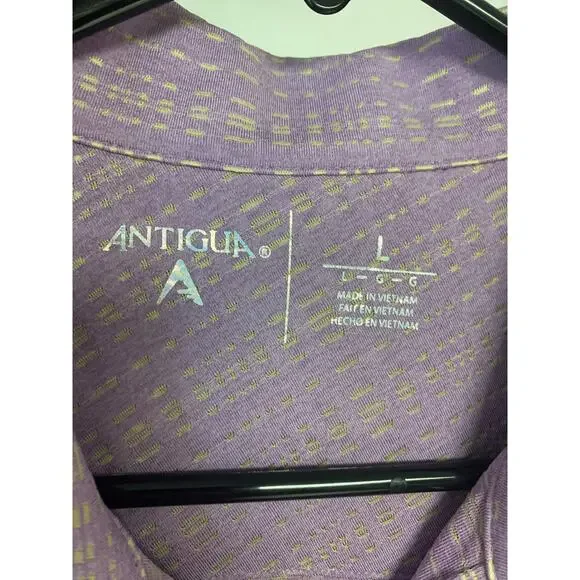 Polo Shirts Purple & Lavender Preppy Golf Causal Mens SZ L - Picture 3 of 9